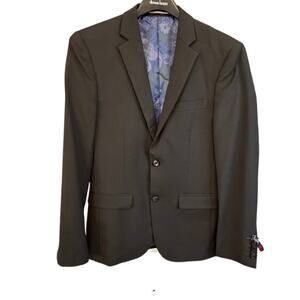NEW SOUL OF LONDON NORDSTROM Black Slim Fit 7" Drop Sport Coat Jacket Size 34R